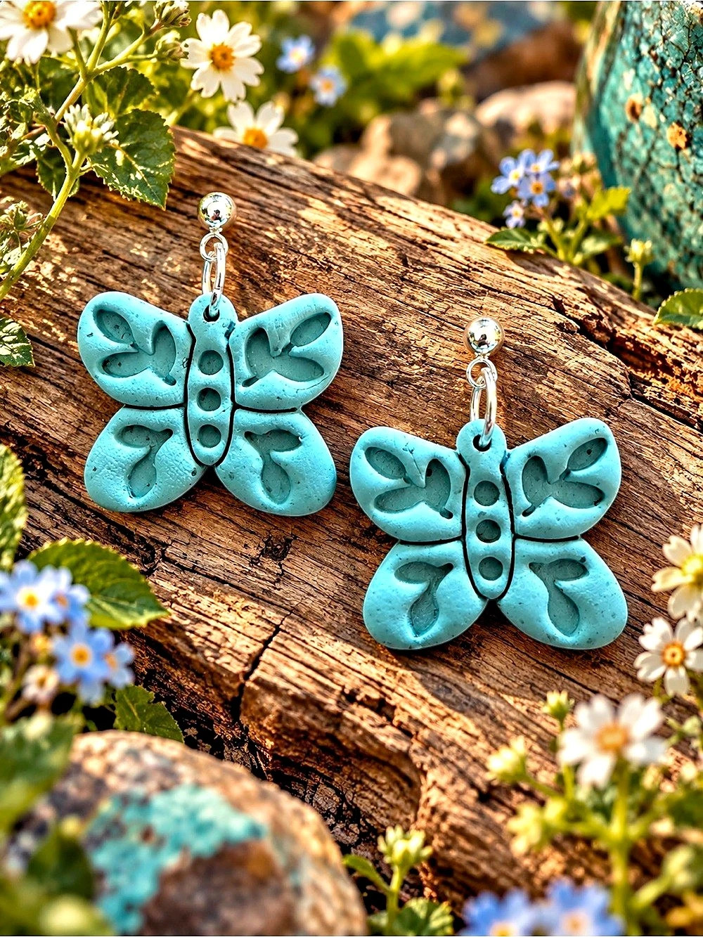Turquoise Butterfly Earrings